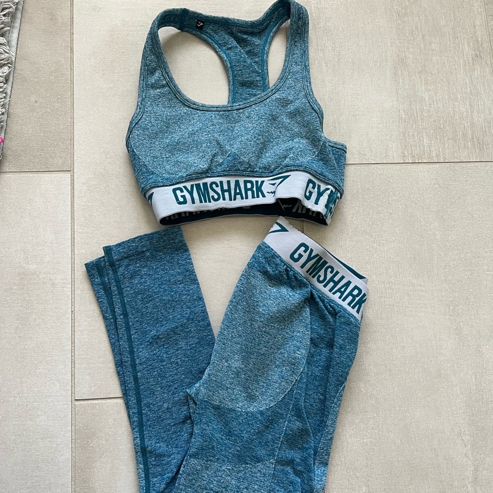 GYMSHARK BLUE DRY SET SMALL